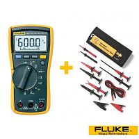 Мультиметр Fluke 115 + комплект принадлежностей TLK-225-1 в подарок!
